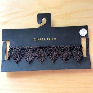 NWT: Loren Olivia - Black Lace Choker